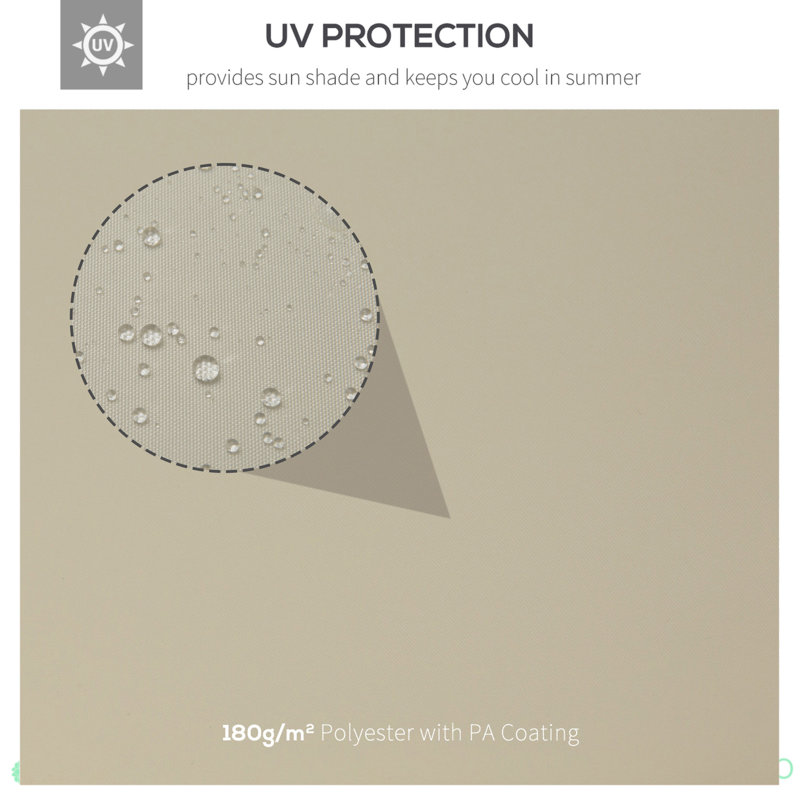 Auvent de remplacement pour abri de jardin, housse UV à 2 niveaux pour abri de jardin extérieur (dessus seulement)