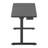 Jacleen Adjustable Height Tempered Glass Steel Desk