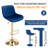 Bar Stools Set, Modern Swivel Counter Height Adjustable Barstools with Back, Upholstered Velvet Bar Chair with Footrest, Modern Armless Kitchen Island Stool for Kitchen Island, Pub, Cafe-791713462-791713465
