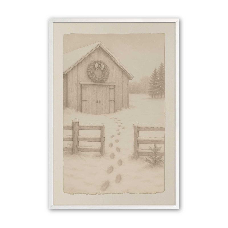 Hearthside Haven, reproduction d'art, 11 po x 14 po, Blanc opaque