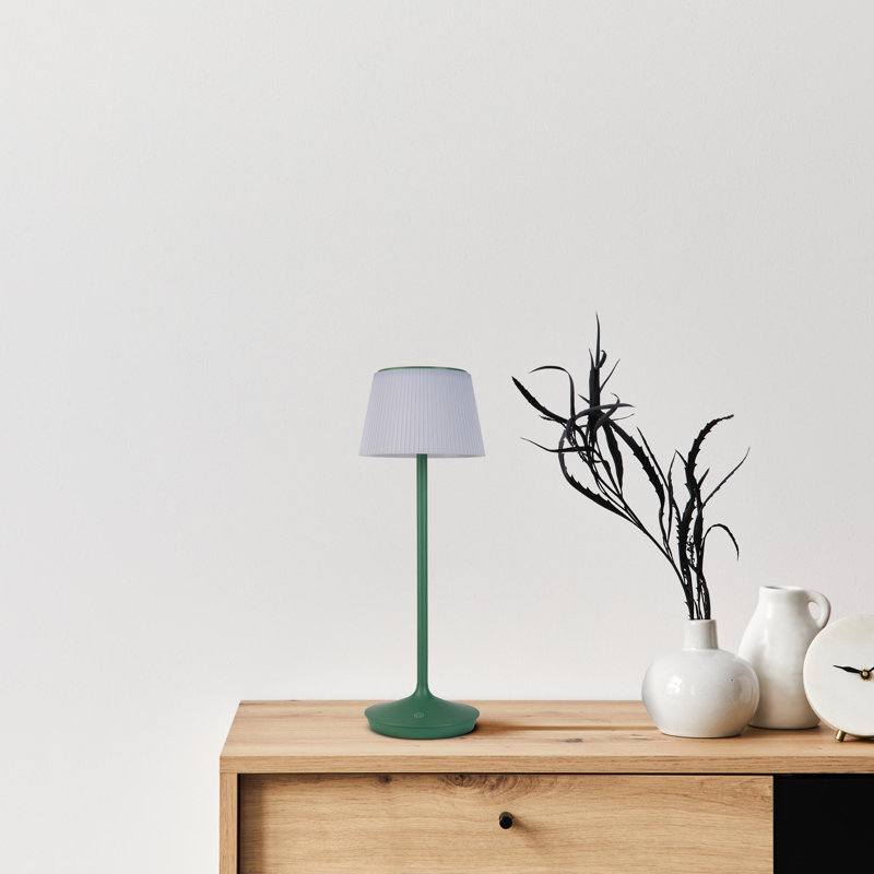 Raqual Buffet Lamp, Green/White