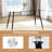 Annesley Glass Top Metal Base Dining Table-886875158