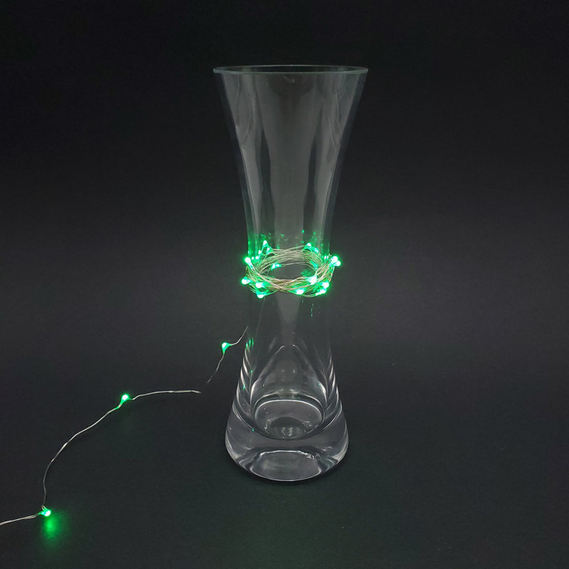 Battery Operated LED Fairy String Lights - 2 Count, Green