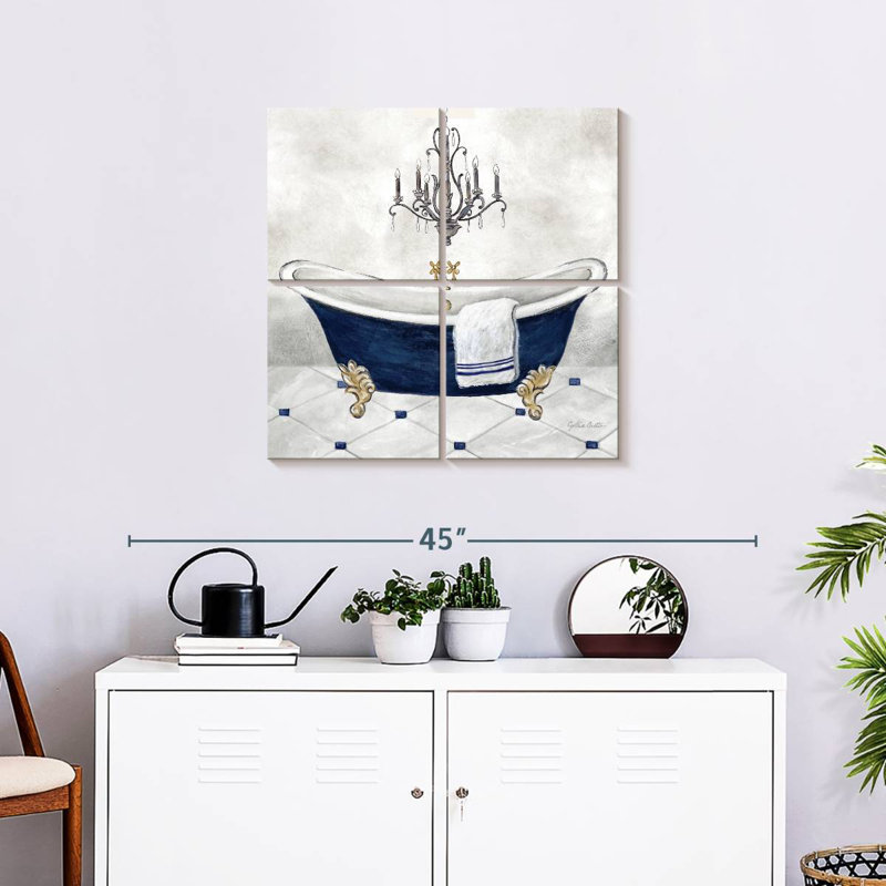 Bain bleu marine Kerrick II, H 26 po x l 26 po