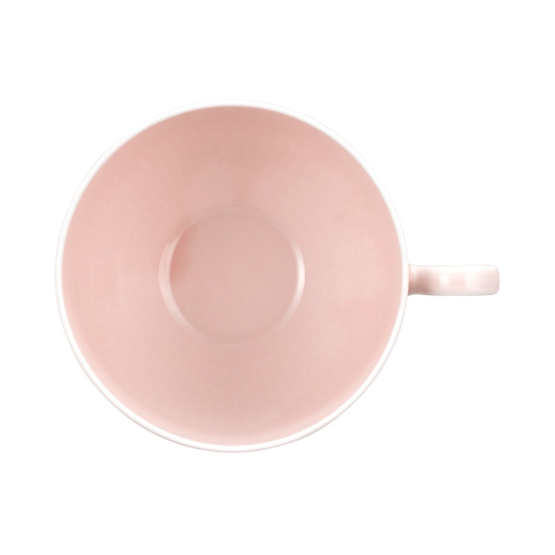 Amina Porcelain Cappuccino Cup, Pink