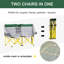 Chaise de camping de style causeuse Outsunny (excluant la table)
