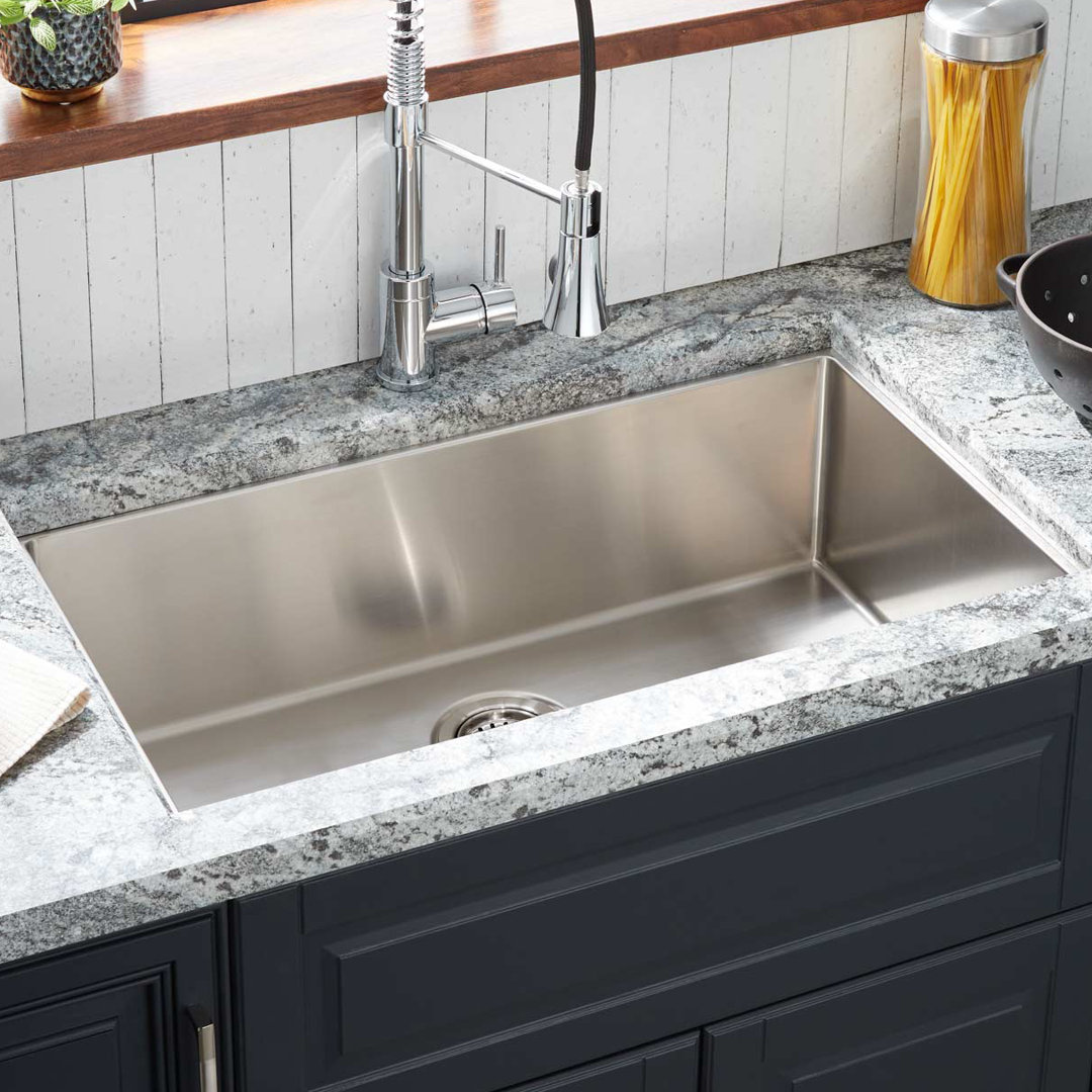 32" Ortega Stainless Steel Undermount Kitchen Sink Signature Hardware