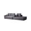 Canapé modulaire de 104 po avec méridienne en forme de L et poches latérales, conception modulaire moderne, assise profonde, canapé rembourré pour le salon / chambre à coucher, sans assemblage requis (tissu moelleux), droite-828284925-828284803