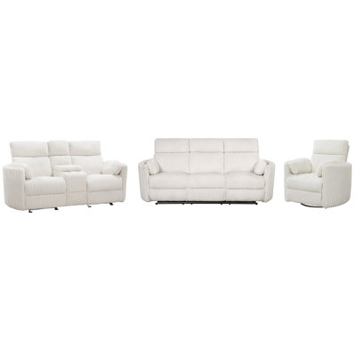 Ensemble de salon inclinable 3 pièces Bre