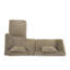 Ensemble de canapé modulaire en L 122 po avec méridienne à assise profonde et canapé modulaire de 122 po, 2 pièces-1410897046