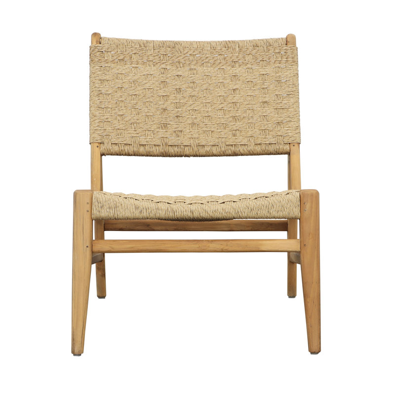 Chaise d'appoint rembourrée Aumiller, naturel