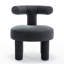 Fauteuil demi-tonneau en velours Bula-295063049