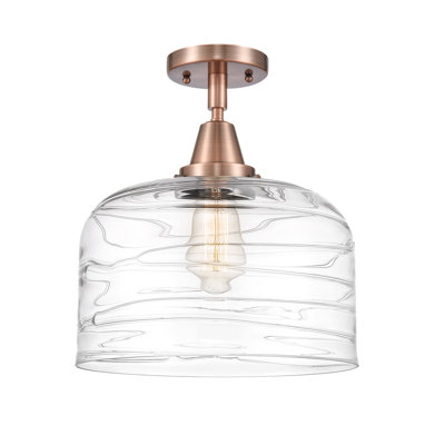 Plafonnier encastré en verre à DEL