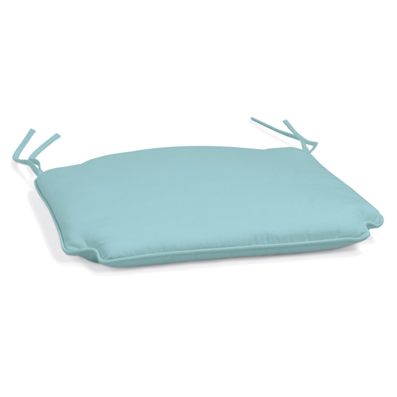 Coussin de chaise à bascule sunbrella d’intérieur/extérieur avec attaches, Bleu Minéral