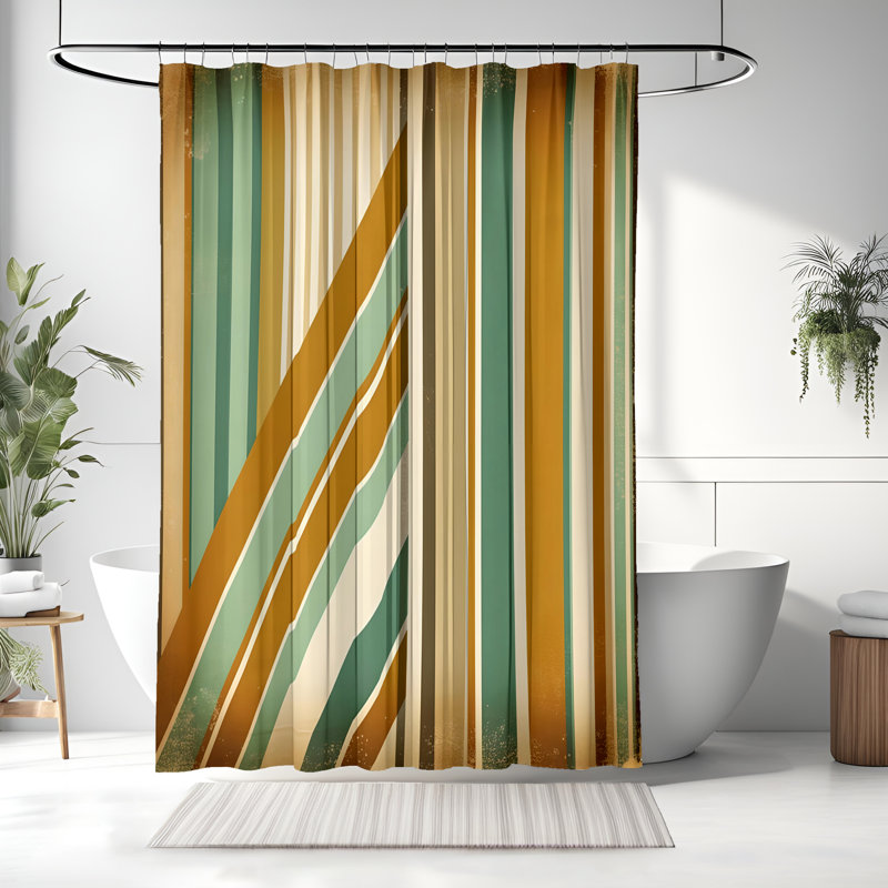 Cleanthis Shower Curtain, 70"W x 83"H