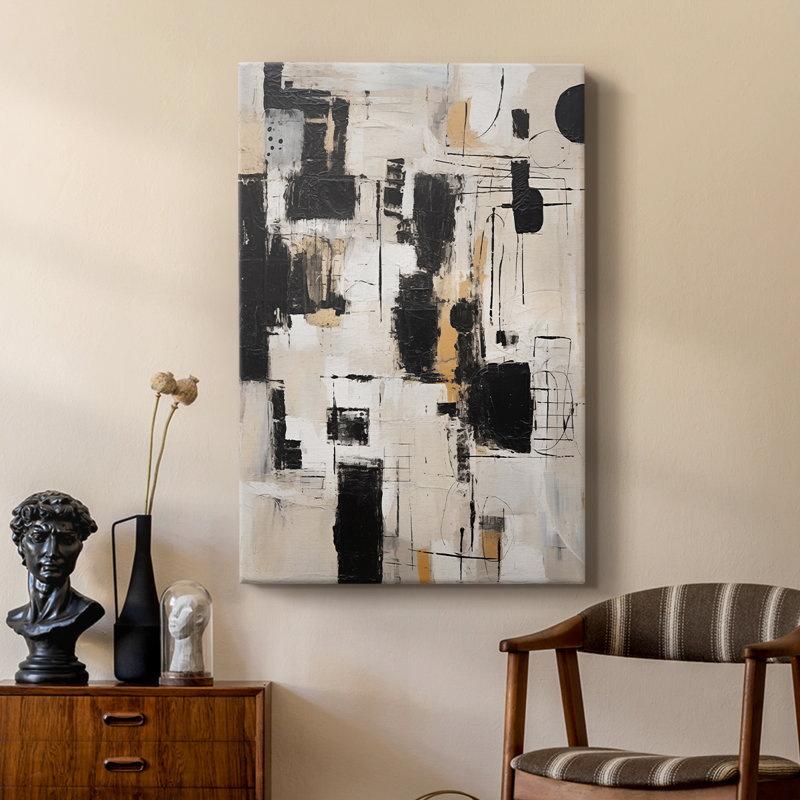ABSTRACT Series CCCXCV -Custom Wrapped Gallery Cavas, 12" H x 8" W