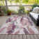 Machine Washable Indoor/Outdoor Claudian ACN1597 Blush Rug