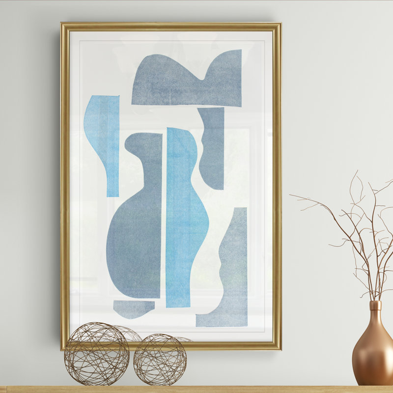 «Pottery Forms III», reproduction sur toile, H 22,5 po x l 30,5 po x P 1,5 po, Cadre doré