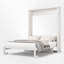 Lit escamotable en bois, conception escamotable peu encombrante, silhouette minimaliste, moderne et contemporaine-1712892069