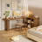 L-shaped Solid Wood Desk-1810726516