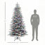 Arbre de Noël artificiel enneigé 7,5 pi