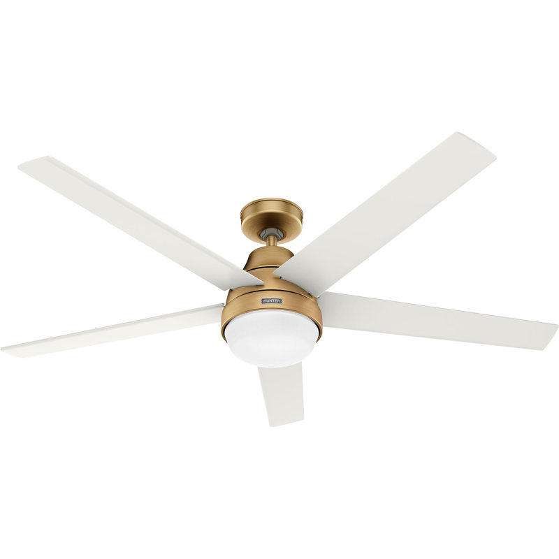 Hunter 60 inch Aerodyne Wi-Fi ENERGY STAR® Ceiling Fan with LED Light Kit and Handheld Remote