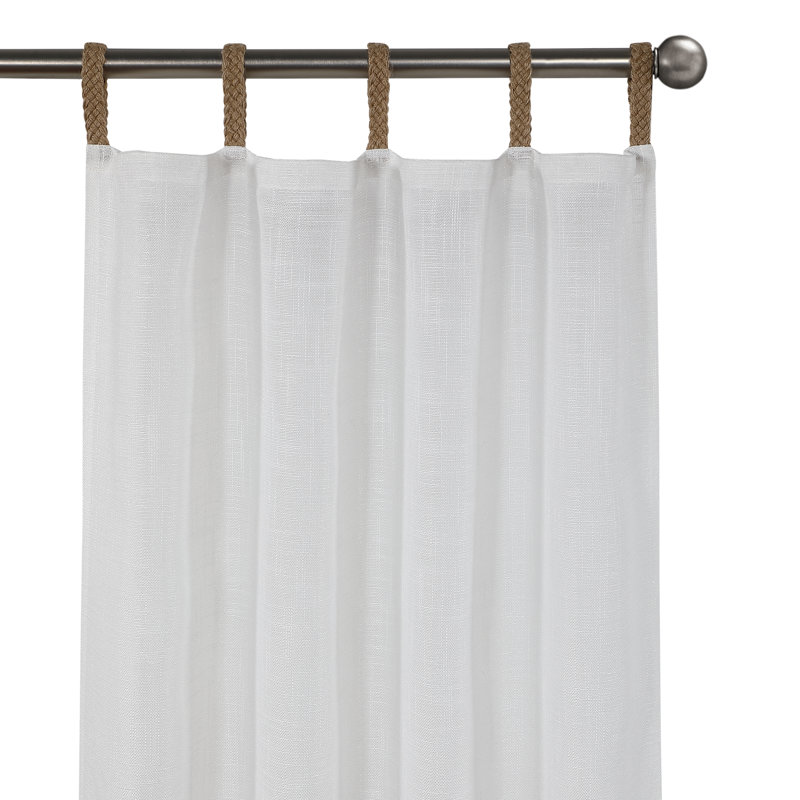 Paire de rideaux semi-transparents Hollins, L 37 po x L 96 po