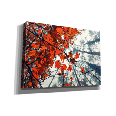 «Red Autumn Leaves» par Iorg Vitomirov, art mural sur toile