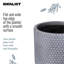 Concrete Effect Cylinder Round Planter on Hardwood Legs, Round Indoor Plant Pot Stand for Indoor Plants, Indoor Flower Pot with Honeycomb Pattern-944478375