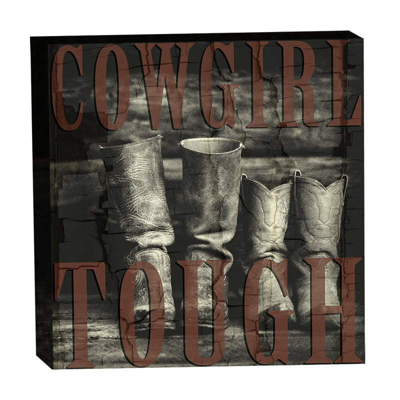 Cowgirl Tough 20 x 20