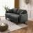 Modern Boucle Fabric 2-Seater Sofa Loveseat with Cylindrical Legs, Spring Coil Support-807491304