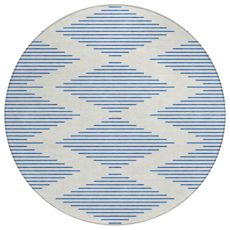 Tapis intérieur / extérieur Chayden Chantille ACN1017, Rond 8 pi