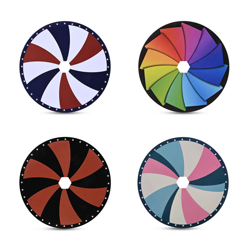 WinSpin, ensemble de 4 gabarits de roue de remplacement pour jeu de roue de 12 po