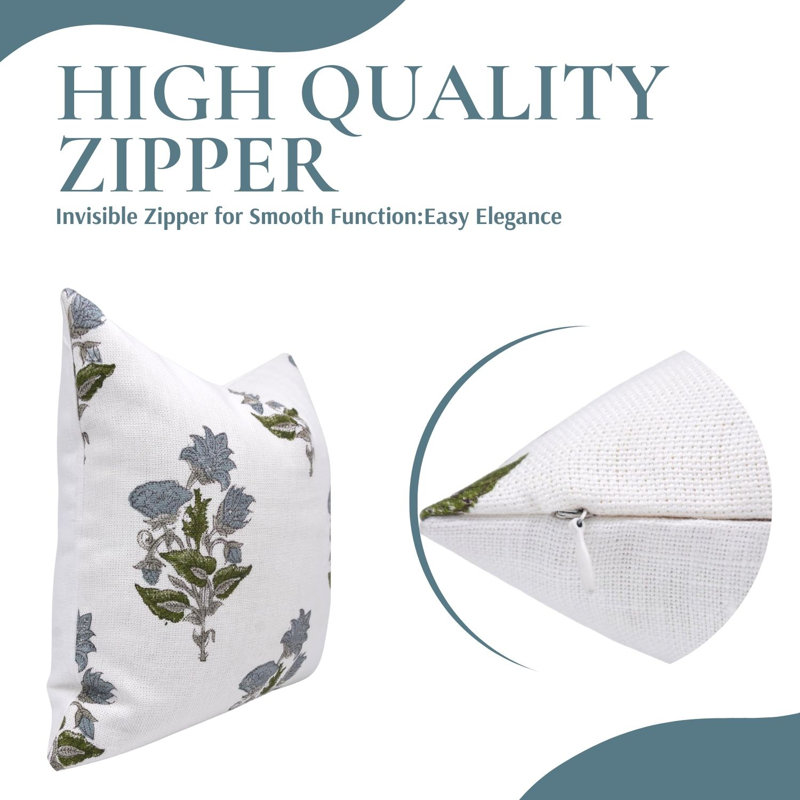 Linen Square Indoor/Outdoor Pillow Cover, 22" x 22"