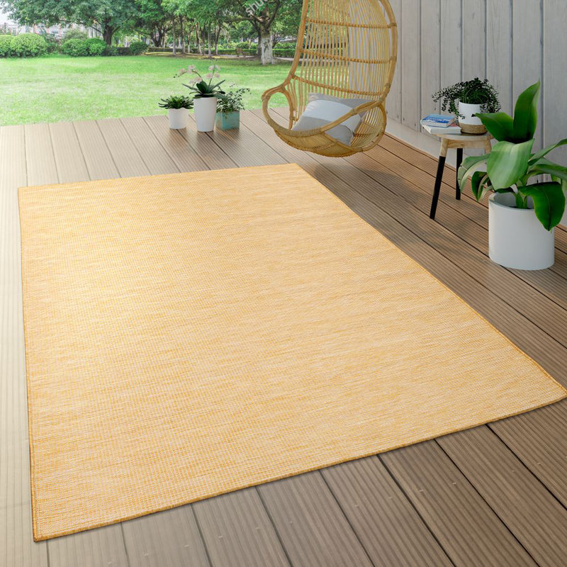 Serovpe Solid Colour Indoor / Outdoor Area Rug, Rectangle 120 x 160cm