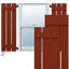 Volets en composite à trois planches EnduraCore l 17 1/8 po x H 45 po, rouge poivre (par paire - quincaillerie non incluse)-134547810