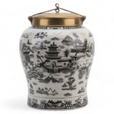 Hand Painted Decorative Porcelain Jar
