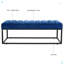 Banc rembourré à base en métal pour chambre à coucher pour entrée-395516190