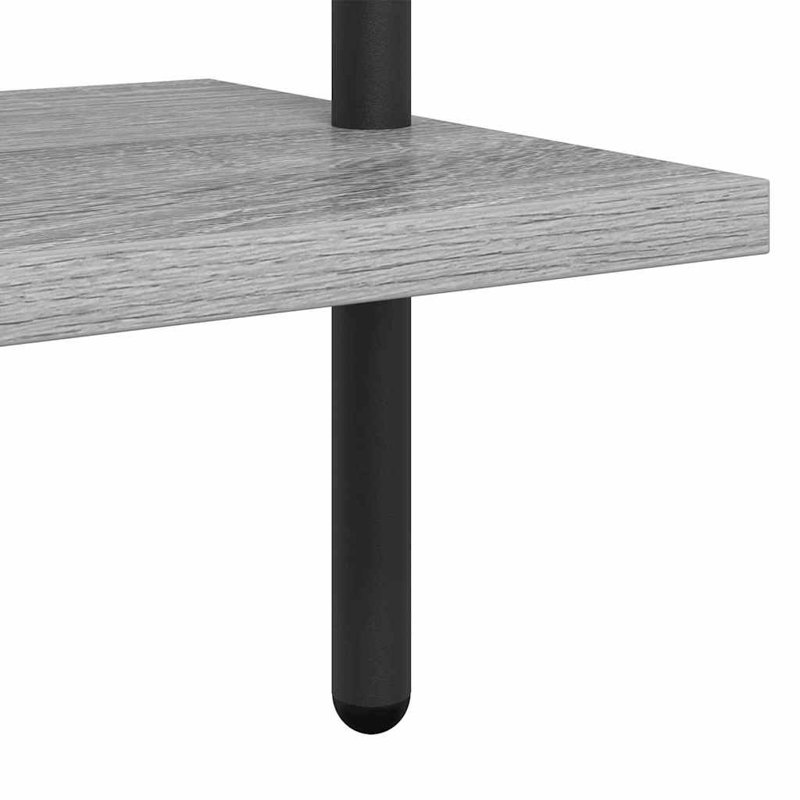  Bookshelf Old Wood Engineered Wood, (5 Shelves) 168cm H x 60cm W x 24cm D, Grey sonoma