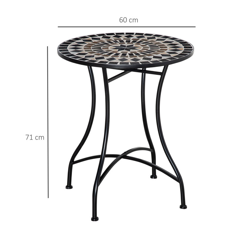 Round 2 - Person 60Cm L Outdoor Side Table