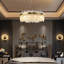 Luminaire suspendu cylindrique en verre Glam