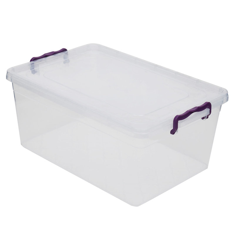 Bac en plastique, H 8 po x l 12,25 po x P 18,75 po, 20 L
