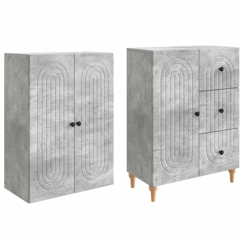Storage Cabinet, Concrete Grey