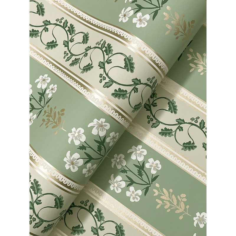 Portico Sage Wallpaper, Green