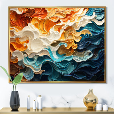Multicolore Op Art Dynamic Flow I - Art sur toile Op Art