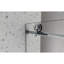 Porte de douche sans cadre 4876 avec fermeture en douceur, membrane Nano-Easy-Nettoyage et anti-déflagrant, poulies en acier inoxydable 304 de 70 mm-129482152