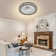 Analice 18.5 Inch Modern Creative Invisible Acrylic Ceiling Fan Light With Remote Control