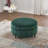 31.5"W Upholstered Round Ottoman With Reversible Lid, Velvet Storage Stool, Channel Tufted Pumpkin-Shape Footstool For Living Room, Bedroom And Office-926296134