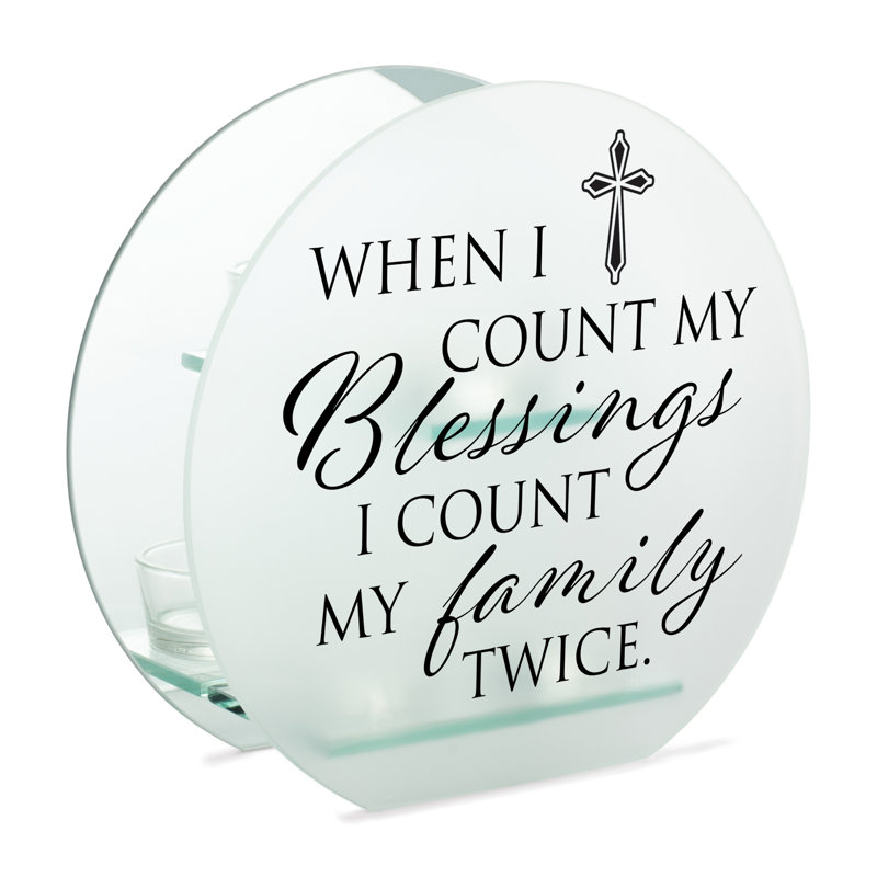 Photophore en verre 7 "avec bougie incluse