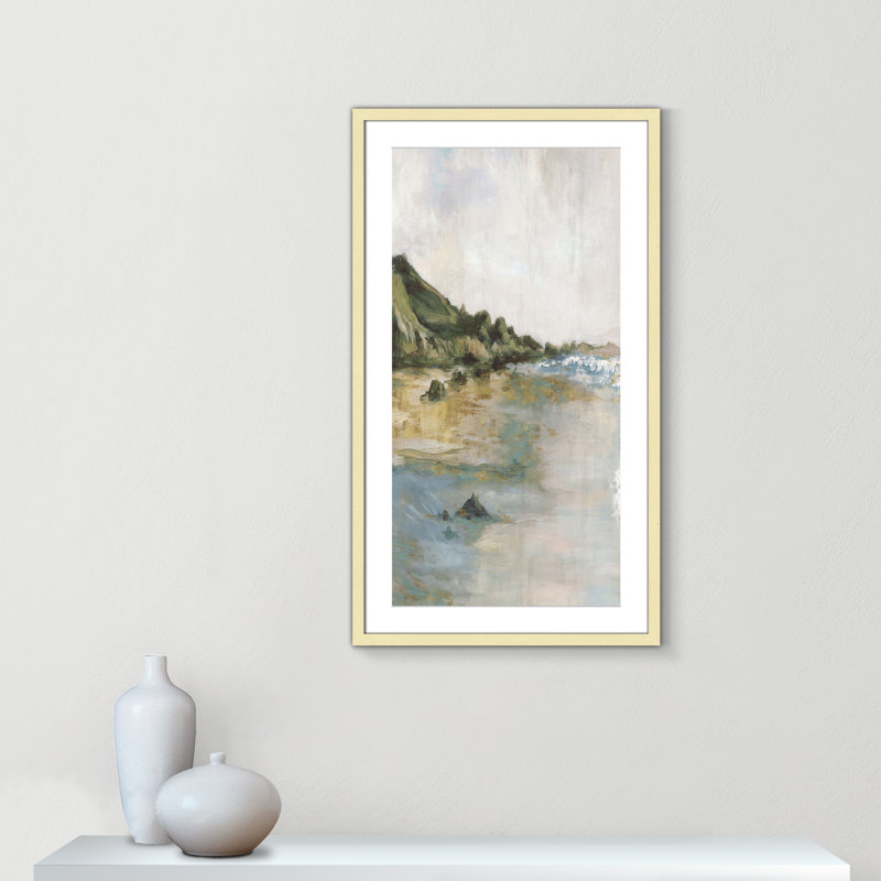 Impression «Tide’s Edge» par Casa Fine Arts, H 35,5 po x l 20,5 po x P 1,25 po, Reproduction encadrée avec passe-partout